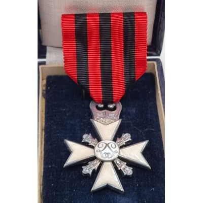 Belgium Civil Decoration Medal for Long Service with Rippon in box