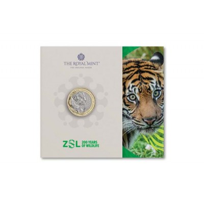 UK £2 200 Years London Zoo 2026 BU Coin in Blister  