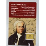 Bach Classical Composer 1/1000 Oz Gold Coin card GOLD AND SILVER BULLION