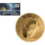 MOONLANDING 1/1000 Oz Gold Coin 3000 Francs Chad 2024 GOLD AND SILVER BULLION