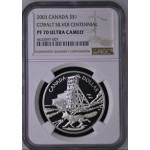 CANADA 1 DOLLAR 2003 SILVER PROOF COIN NGC PF70 POP 1 WORLD COINS