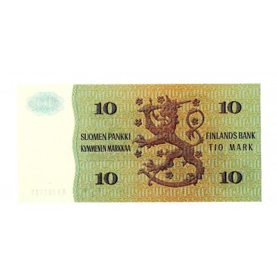 FINLAND 10 MARKKAA 1985 UNC BANKNOTE p111