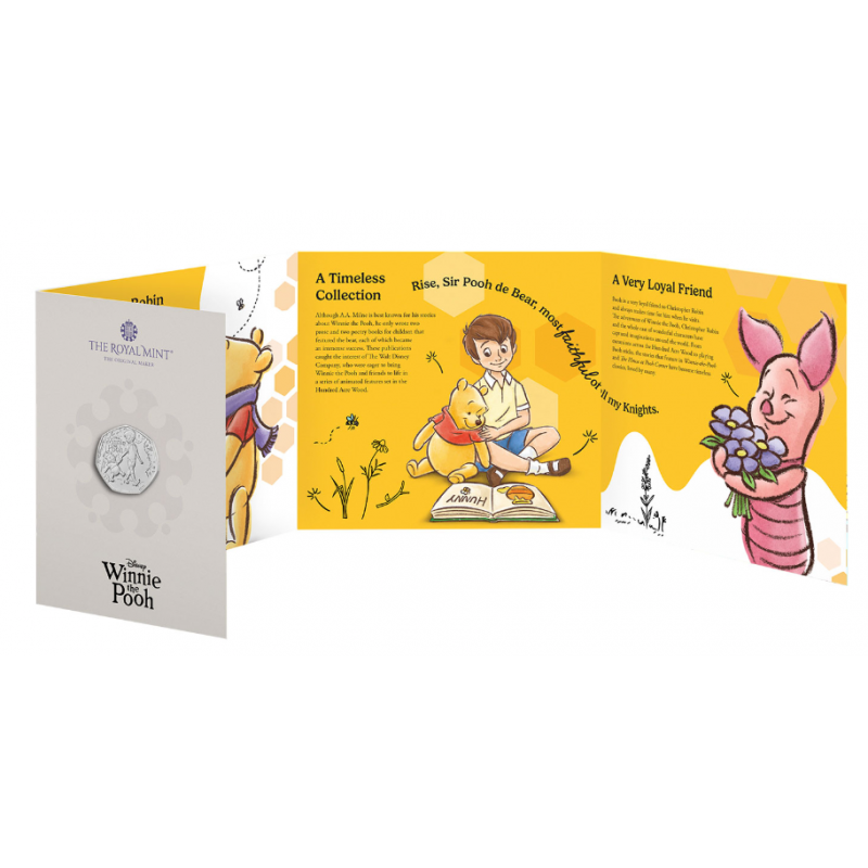 Winnie the Pooh Loyalty 2026 UK 50p BU Coin in Blister WORLD COINS