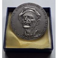 1980 EOKA COIN MEDAL OF GRIVAS DIGENIS RARE SILVER PLATED