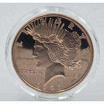 1 oz 999 Peace Dollar 1921 Fine Copper Round coin GOLD AND SILVER BULLION