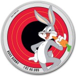 Samoa 1 oz silver Coin Looney Toons BUGS BUNNY 2022 color GOLD AND SILVER BULLION