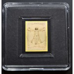 Tokelau Coin Bar 1/500 .999 Gold Da Vinci Vitruvian man GOLD AND SILVER BULLION