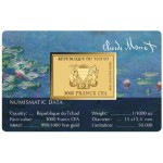 Monet Water Lillies 1/1000 Oz Gold Coin 3000 Francs Chad 2024 GOLD AND SILVER BULLION