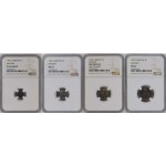 GREAT BRITAIN Complete Maundy set of 4 coins 1902 NGC Graded WORLD COINS