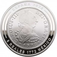Jewels of Museum 1772 Carlos III México Spain silver Proof coin 2025