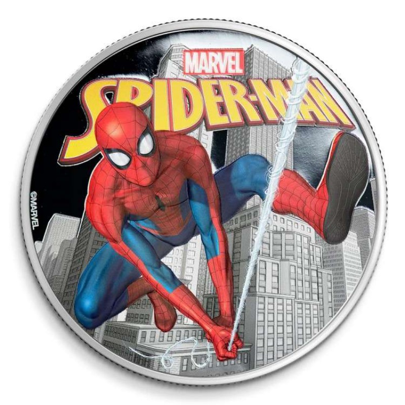 FIJI 2022 SPIDERMAN – MARVEL 1 OZ PROOF SILVER COIN GOLD AND SILVER BULLION