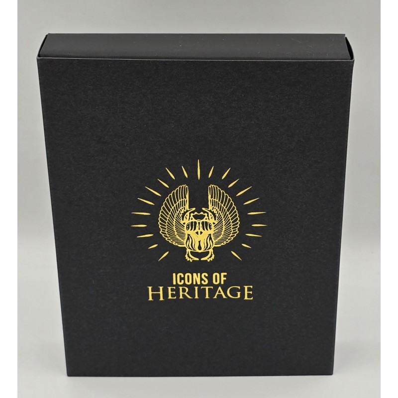 Egypt Icons of Heritage 2 Oz Silver Coin Bar 1000 Francs Mali 2022 GOLD AND SILVER BULLION
