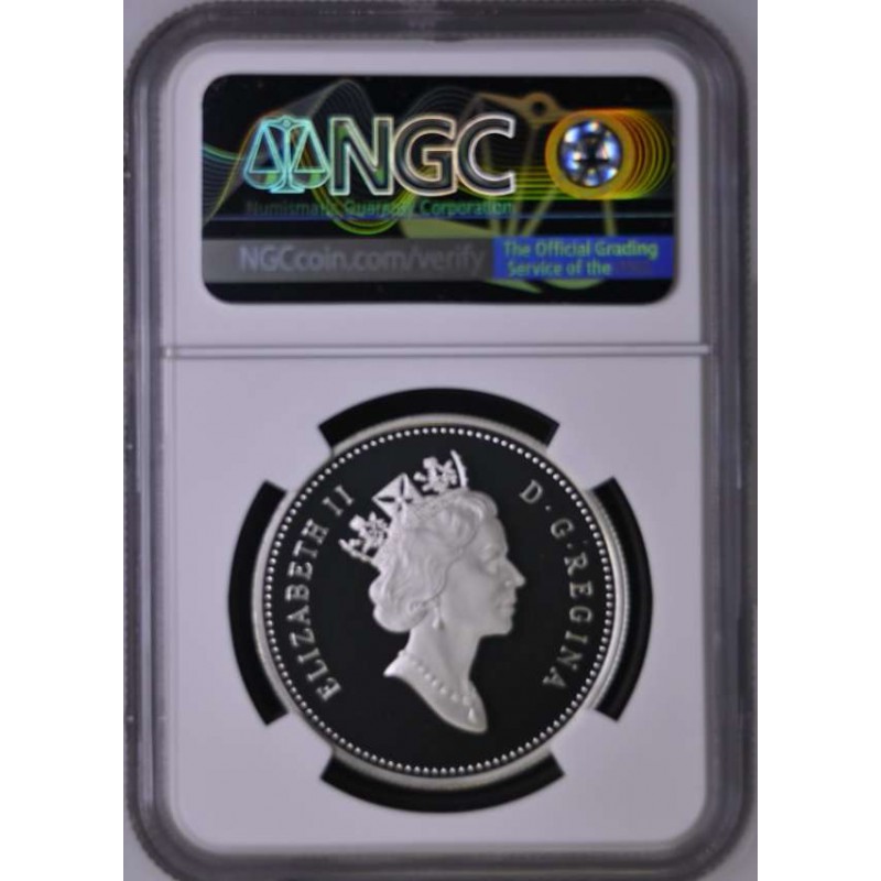 CANADA 1 DOLLAR 2003 SILVER PROOF COIN NGC PF70 POP 1 WORLD COINS