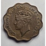 CYPRUS 1 PIASTRE 1942 COIN OF KGVI UNC WORLD COINS