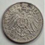 Germany 1900 William II silver 2 mark coin WORLD COINS
