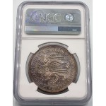 CYPRUS 45 PIASTRES 1928 SILVER PROOF COIN NGC PF63 RARE WORLD COINS