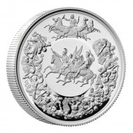 Great Engravers Waterloo Medal Victory 2 Oz UK silver proof Coin 2025