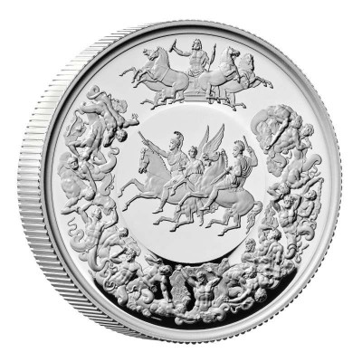 Great Engravers Waterloo Medal Victory 2 Oz UK silver proof Coin 2025