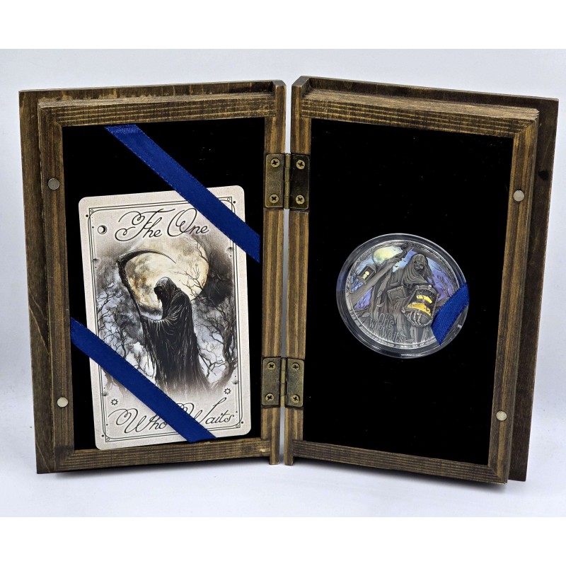 GRIM REAPER THE ONE WHO WAITS 2 Oz Silver Coin 2024 GOLD AND SILVER BULLION