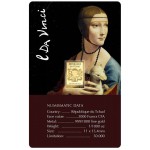 Da Vinci Lady with an Ermine 1/1000 Oz Gold Coin 3000 Francs Chad 2024 GOLD AND SILVER BULLION