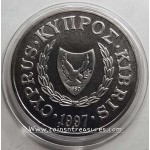 CYPRUS 1997 1 POUND COIN WWF TURTLE CUNI UNC WORLD COINS