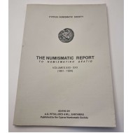 CYPRUS NUMISMATIC SOCIETY YEAR BOOK REPORT COINS 1991 - 1994 OUT OF PRINT