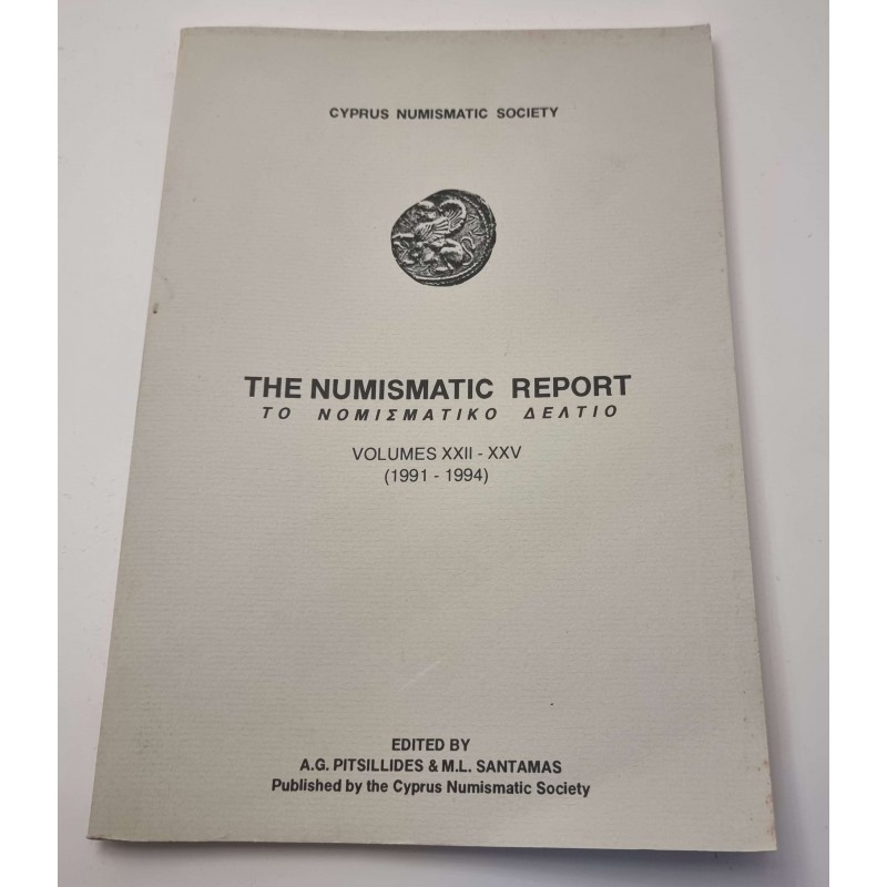 CYPRUS NUMISMATIC SOCIETY YEAR BOOK REPORT COINS 1991 - 1994 OUT OF PRINT ANTIQUES & OTHER COLLECTIBLES