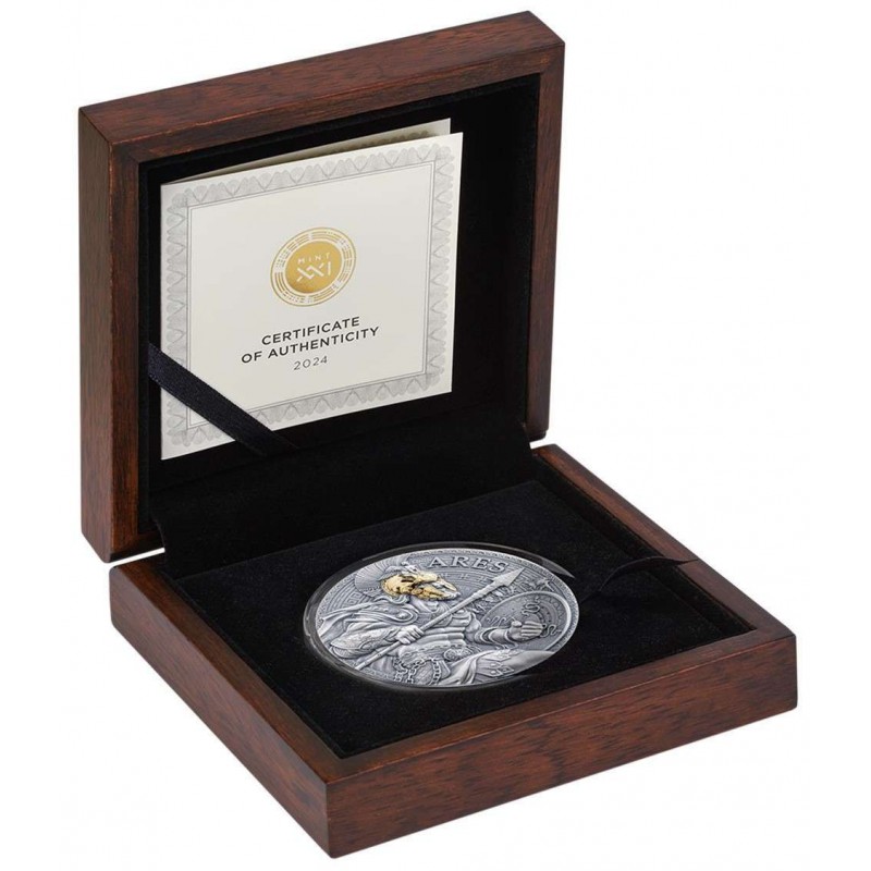 ARES 2024 Great Greek Mythology 2 Oz Silver Coin GOLD AND SILVER BULLION