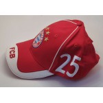 BAYERN MUNICH CAP RED OFICIAL HAT FOOTBALL SOCCER ADIDAS MULLER 25 ANTIQUES & OTHER COLLECTIBLES