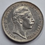 Germany 1900 William II silver 2 mark coin WORLD COINS