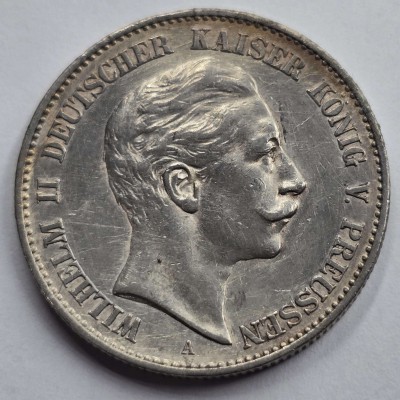 Germany 1900 William II silver 2 mark coin