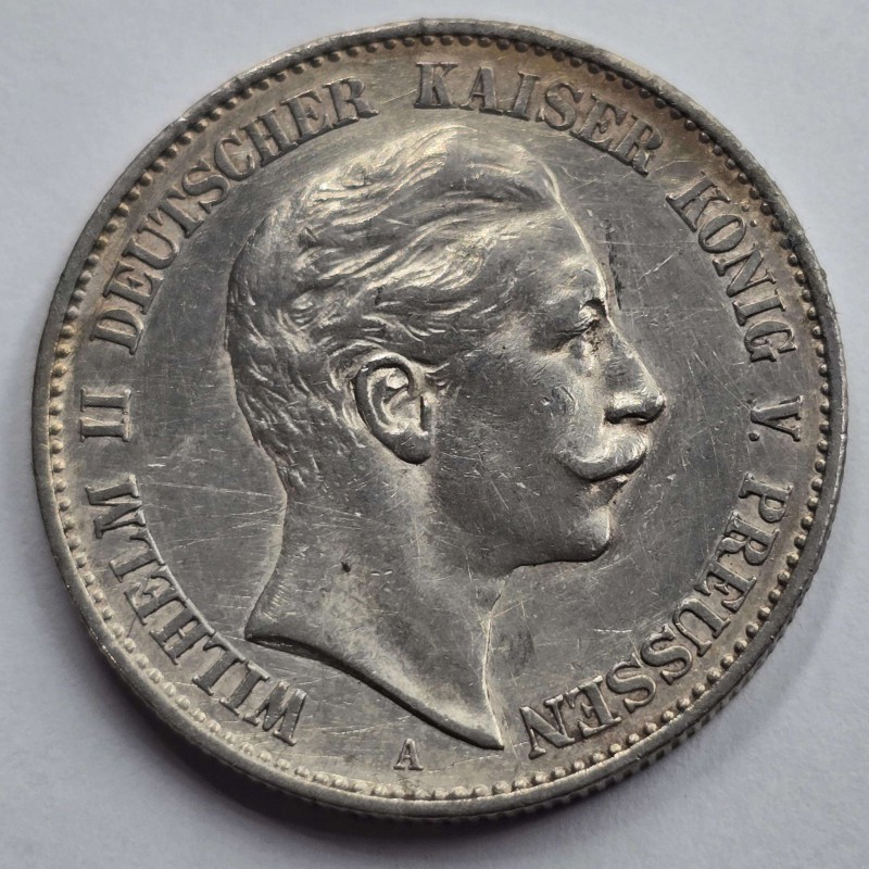 Germany 1900 William II silver 2 mark coin WORLD COINS