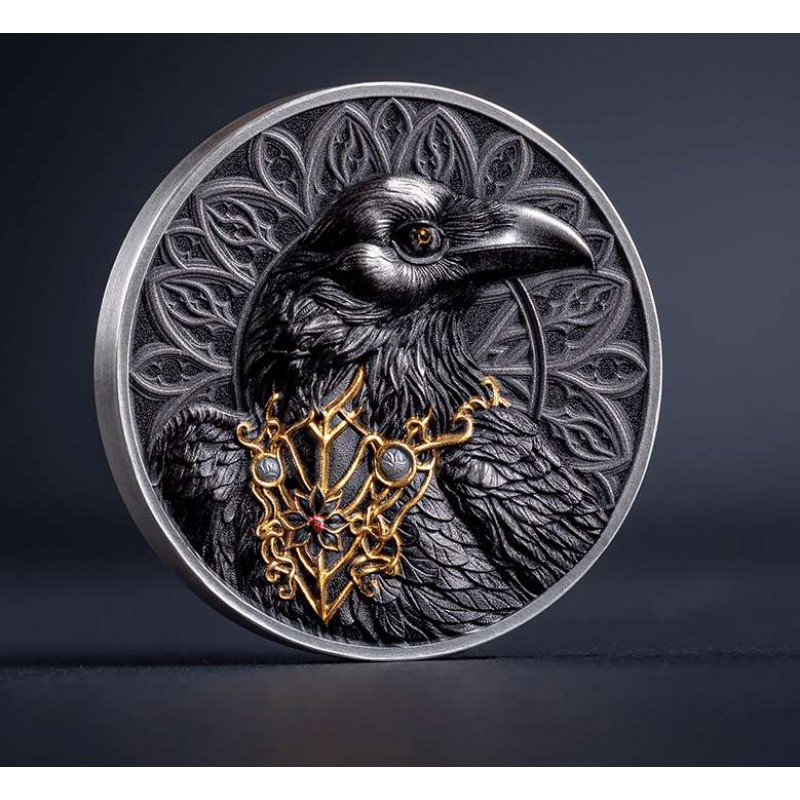 RAVEN Nocturne Creatures 1 Oz Silver Coin Cameroon 2025 GOLD AND SILVER BULLION