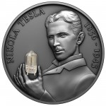NIKOLA TESLA Bulb Inlay 2 Oz Silver Coin Cameroun 2023 GOLD AND SILVER BULLION
