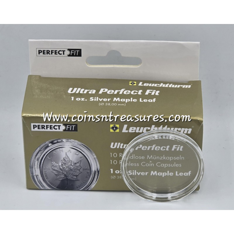 ULTRA PERFECT FIT premium coin capsules 38 mm Maple leaf ACCESSORIES & SUPPLIES