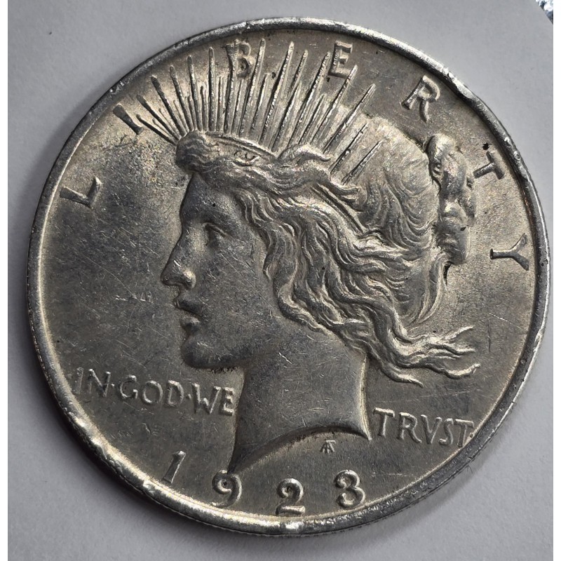 USA AMERICAN SILVER PEACE DOLLAR 1923 COIN WORLD COINS
