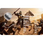 Knight Plate Armour 1/500 oz .999 Platinum Coin Liberia 2026 Card GOLD AND SILVER BULLION