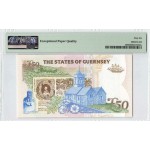 Guernsey ND (1994) P59 PMG Gem UNC 66 EPQ 50 Pounds QEII QUEEN ELIZABETH  Banknote WORLD BANKNOTES