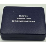 CYPRUS 2000 RARE SILVER PROOF 2 POUNDS TALENT MILLENIUM WORLD COINS