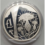 CYPRUS 2006 COPPER NICKEL ONE POUND AKAMANTIS FLOWER BU