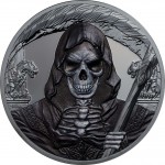 Equatorial Guinea 2018 1000 Francs SILVER PROOF coin 1oz Grim Reaper The Death GOLD AND SILVER BULLION