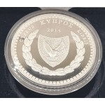 CYPRUS 2014 SILVER PROOF 5 EURO COIN MONTIS WORLD COINS