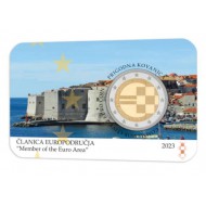 CROATIA BU 2 EURO 2023 First 2 Euro in Official Coin Card