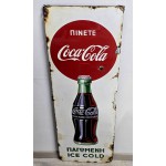 Cyprus Vintage Coca Cola Rare Enamel Advertising Sign 1951 ANTIQUES & OTHER COLLECTIBLES