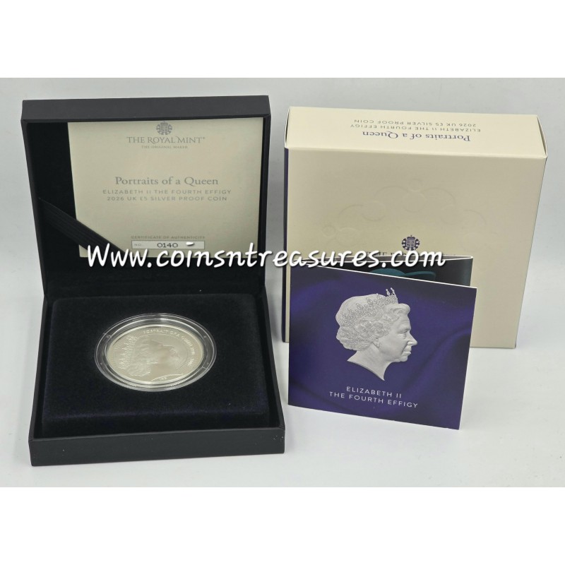 UK 2026 100 Years of QEII Rank-Broadley Portrait Silver Proof Coin WORLD COINS