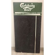 Cyprus Vintage Carlsberg beer Rare Price Cardboard AD Sign 1970