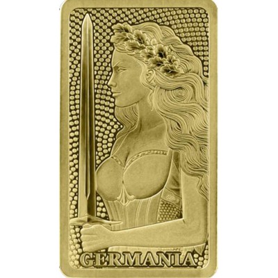 Germania 1/100 oz Pure Gold bar 999.9 sealed in Blister pack