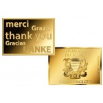 THANK YOU 1/1000 Oz .999 Gold Coin 3000 Francs Chad 2025 GOLD AND SILVER BULLION