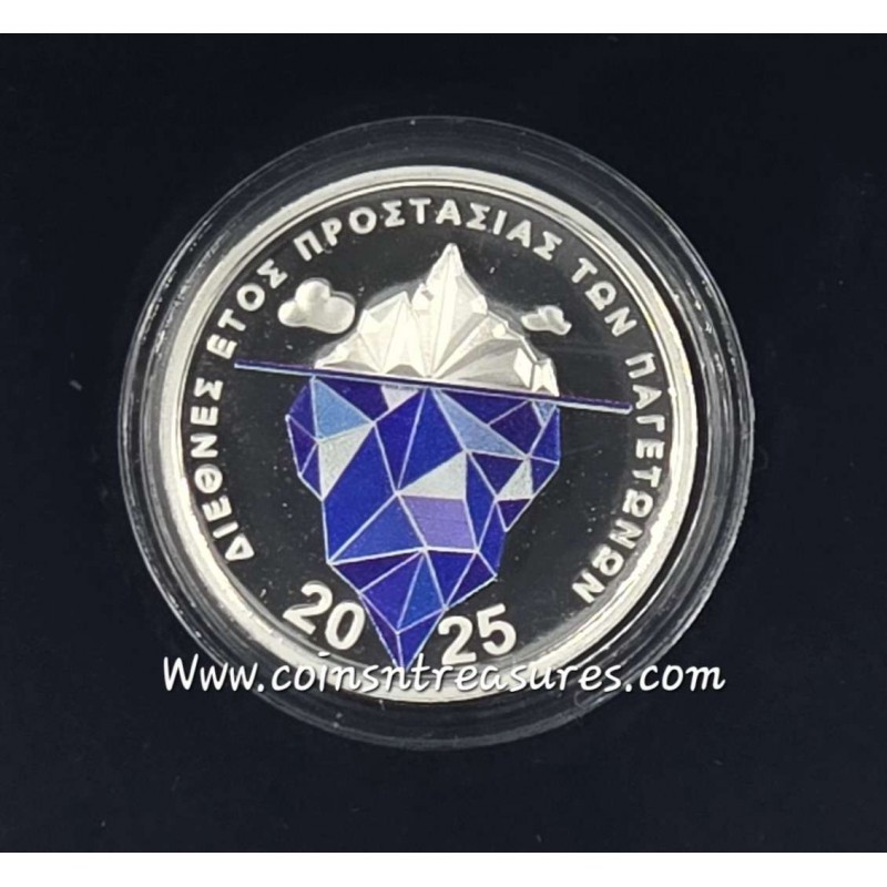 Greece 2025 Year of Glaciers preservation 6 Euro Silver Proof Coin WORLD COINS