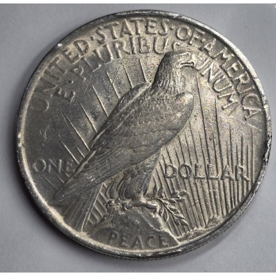 USA AMERICAN SILVER PEACE DOLLAR 1923 COIN